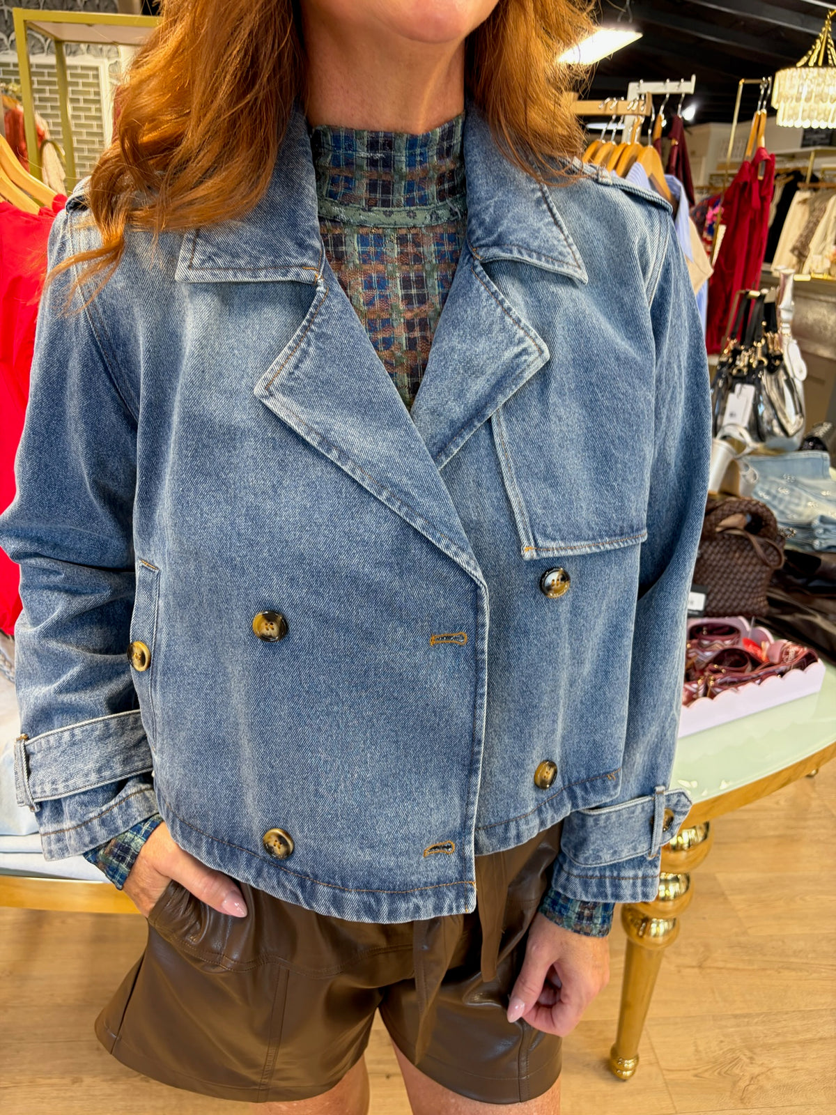 julie denim utility jacket