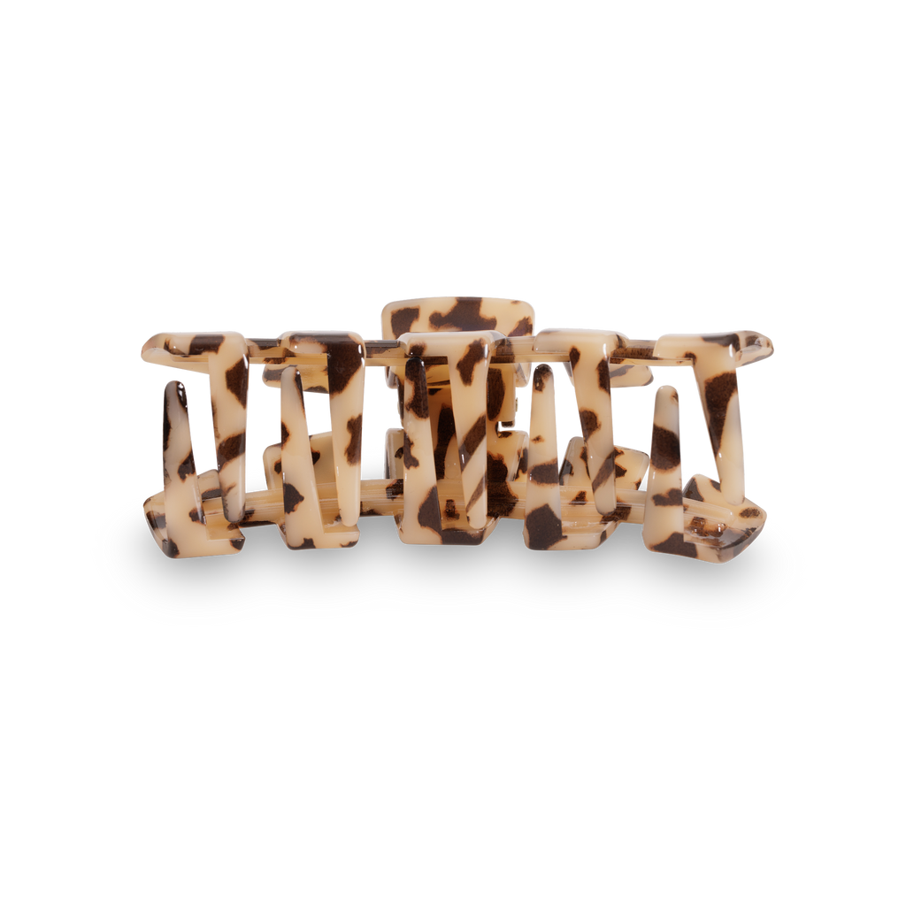 TELETIES Classic Hair Clip | Medium | Blonde Tortoise