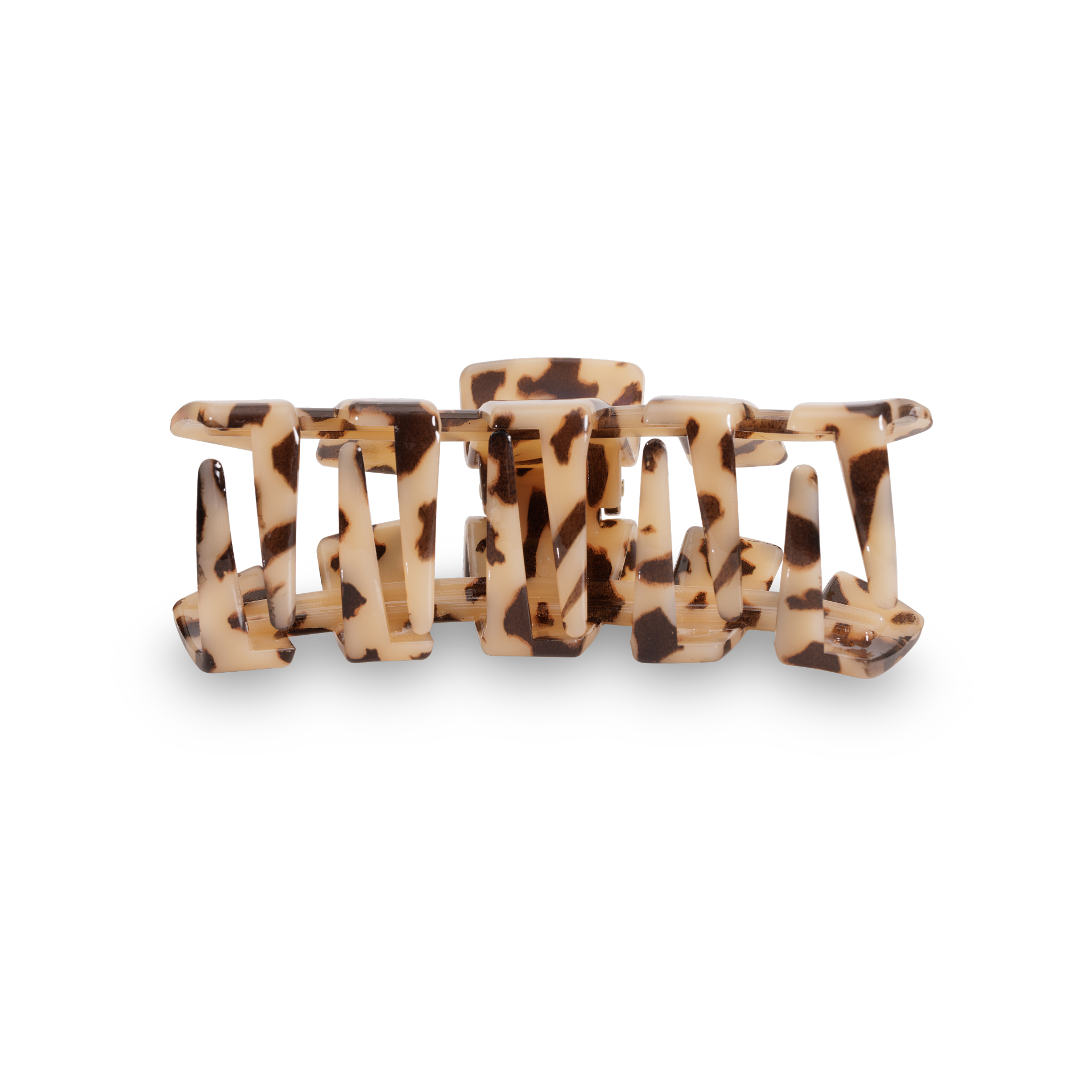 TELETIES Classic Hair Clip | Medium | Blonde Tortoise