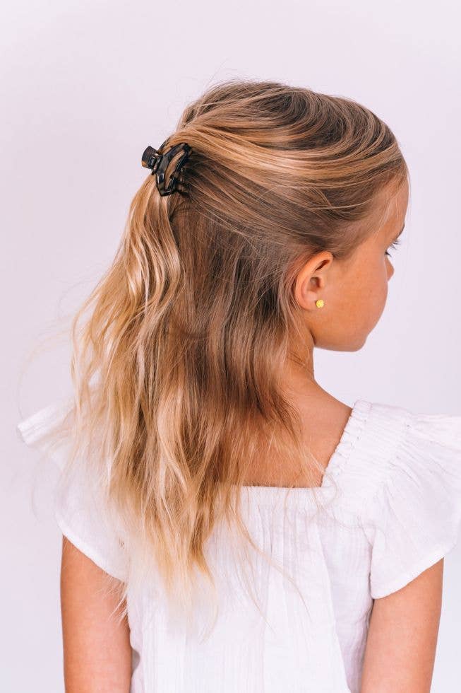 TELETIES Open Hair Clip | Tiny | Tortoise