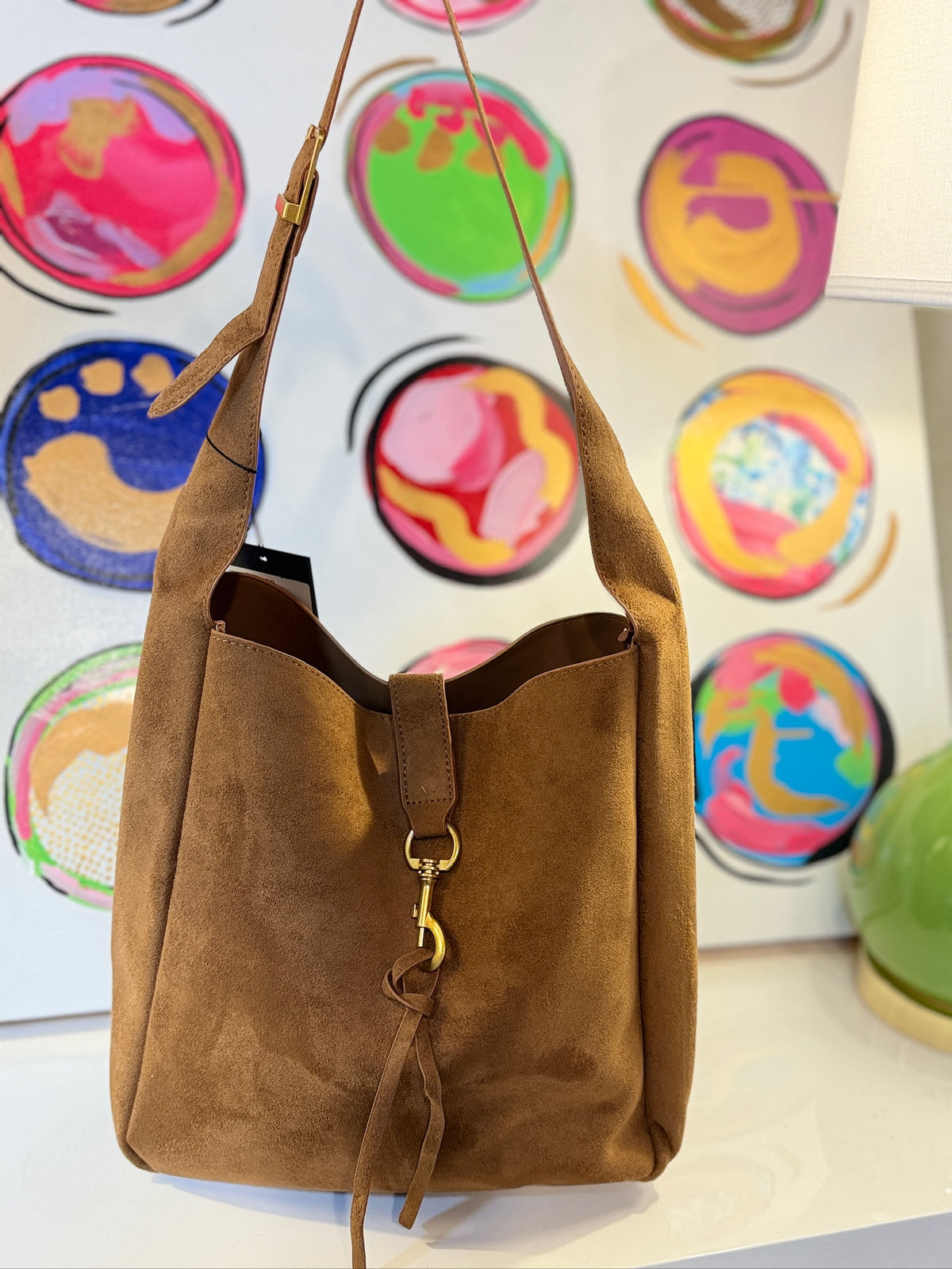 BC Noa Suede Bag Camel