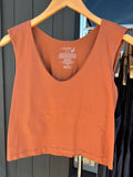 free people clean lines muscle cami in canyon sunset