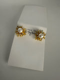 jennifer thames crystal pearl post earring in gold