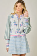Mystree Floral Sweater Jacket