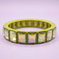 taylor elliott designs enamel stretch bracelet in green