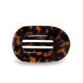 TELETIES Round Flat Hair Clip | Small | Tortoise