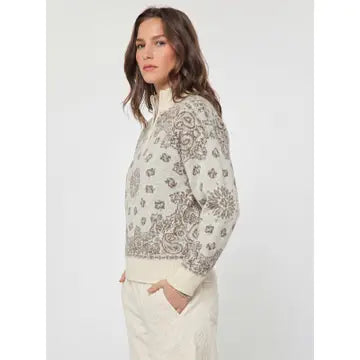 current air half-zip sweater in oatmeal