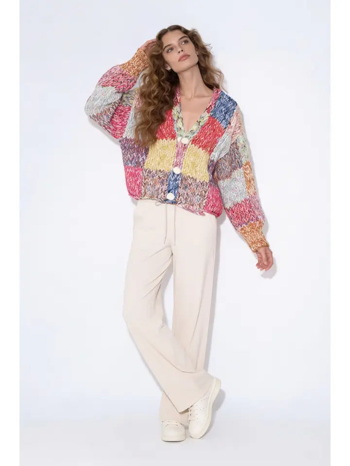 Beulah Patchwork Cardigan
