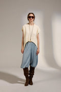 deluc jethro knit sweater in ecru