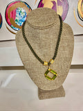 jennifer thames green rope necklace