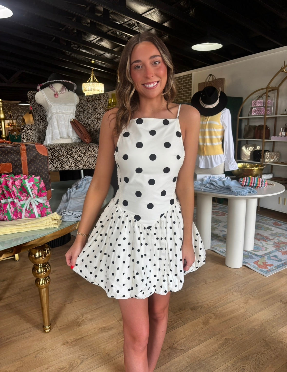 free people misty mini combo in ivory and black