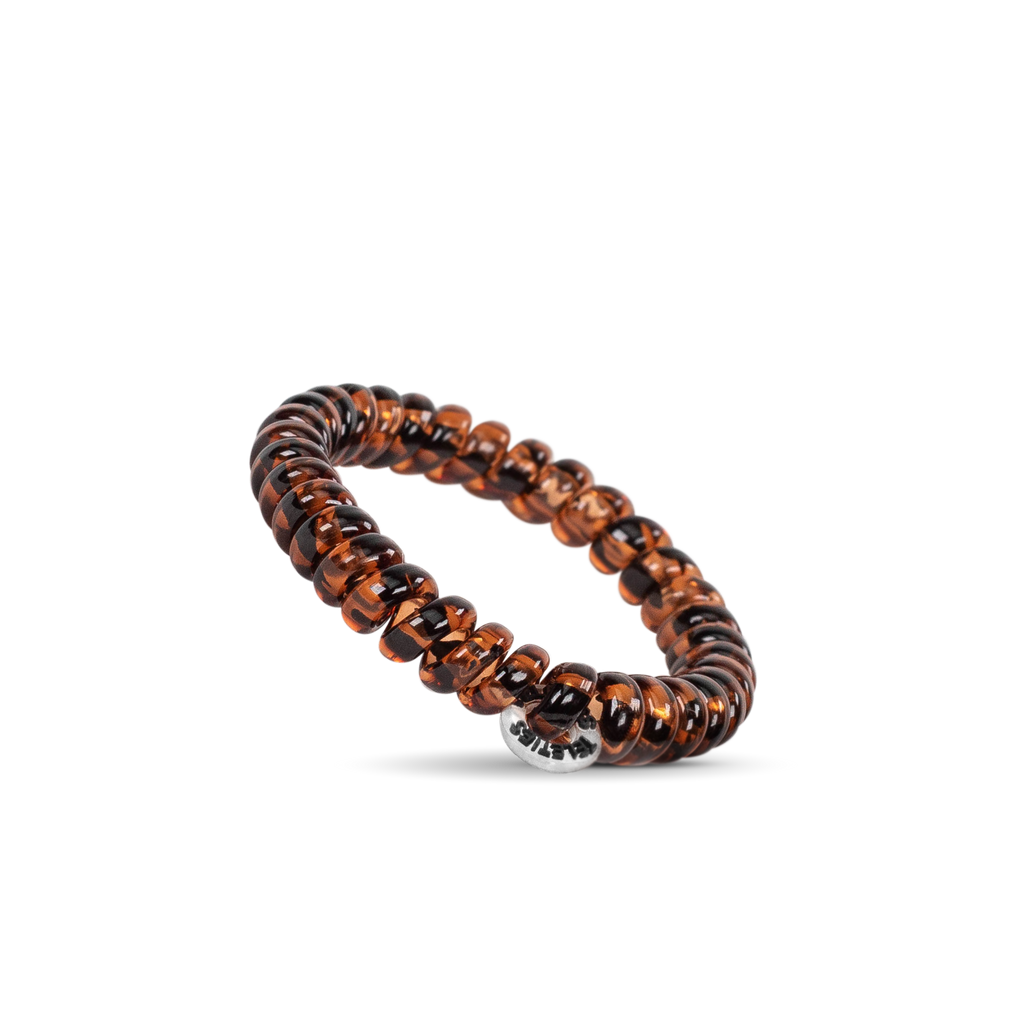 TELETIES Spiral Hair Coils | Small | Tortoise Hair Ties