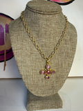 jennifer thames gemstone cross necklace