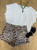 free people now or never shorts in brown sugar combo