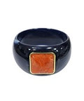 Graduated Square Stone Bracelet, Navy/Brown