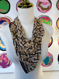 Metal Magnet Alphabet Print Scarf