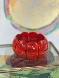 jennifer thames beaded cuff in marbled red