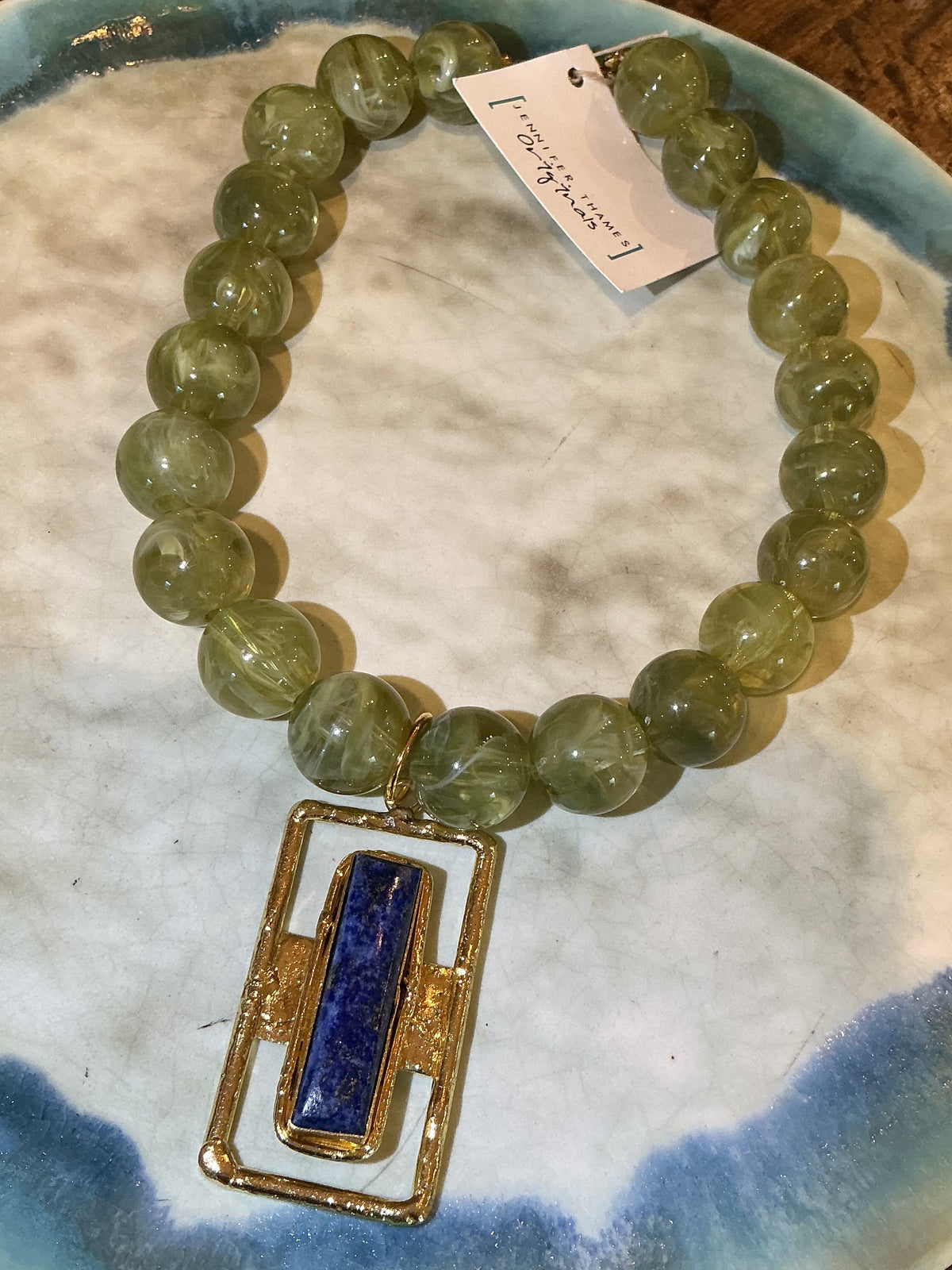 jennifer thames rachel necklace in cobalt