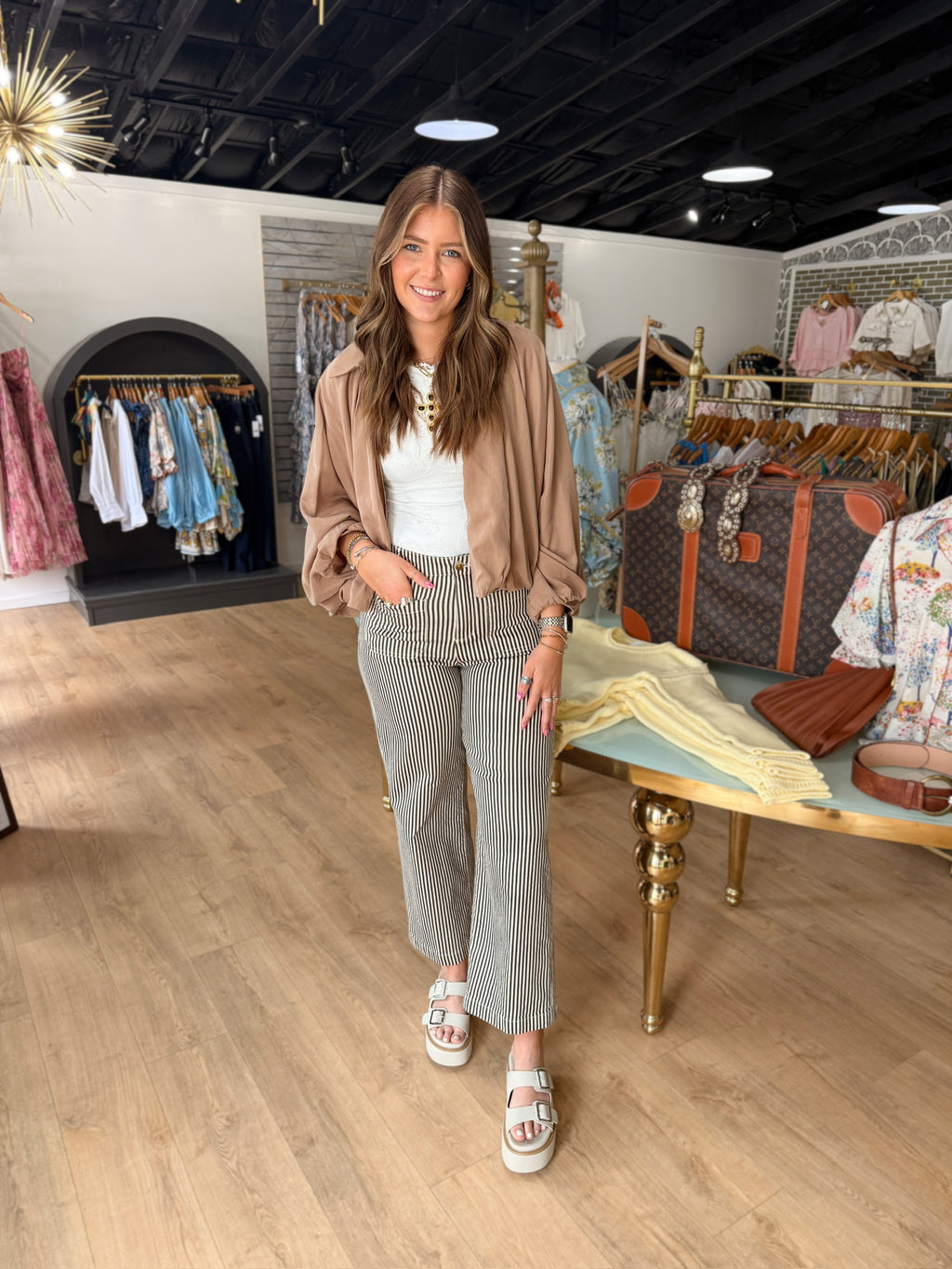 deluc genova jacket in toast