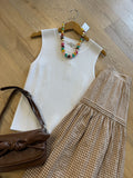 another love cleo tank in white