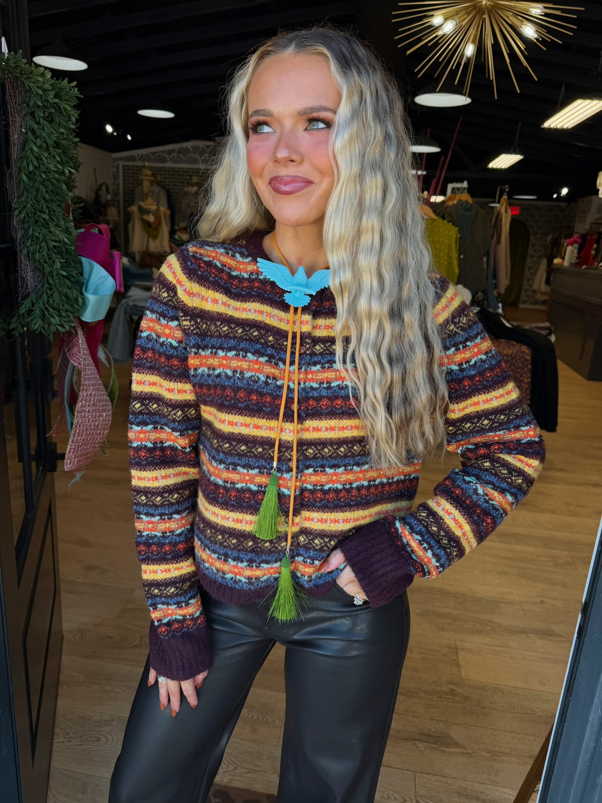 fair isle sweater cardigan