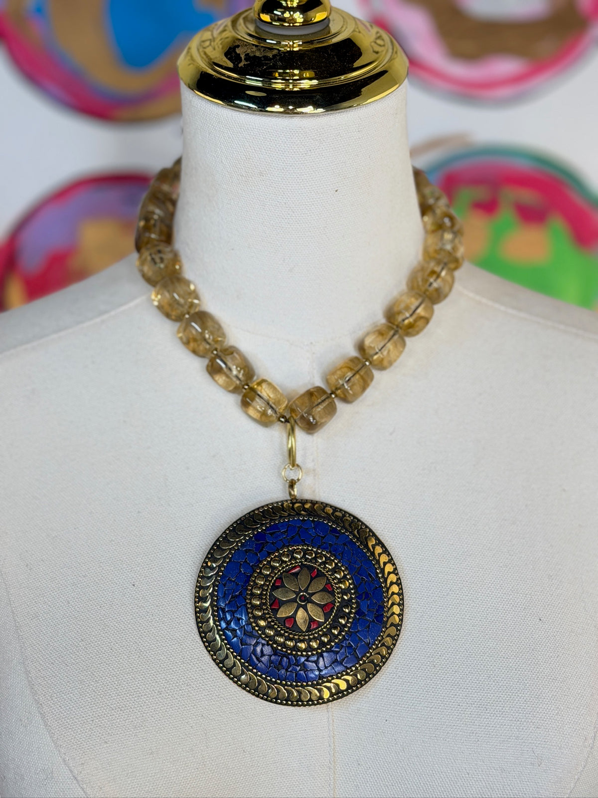 Jennifer Thames Beverly Disc Necklace
