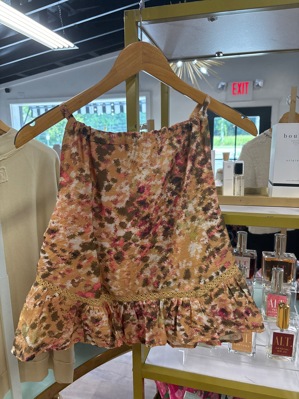 sadie and sage sunset canyon halter top in multi color