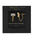 secret box baguette and peekaboo chain in gold