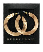 secret box wavy hoops in gold