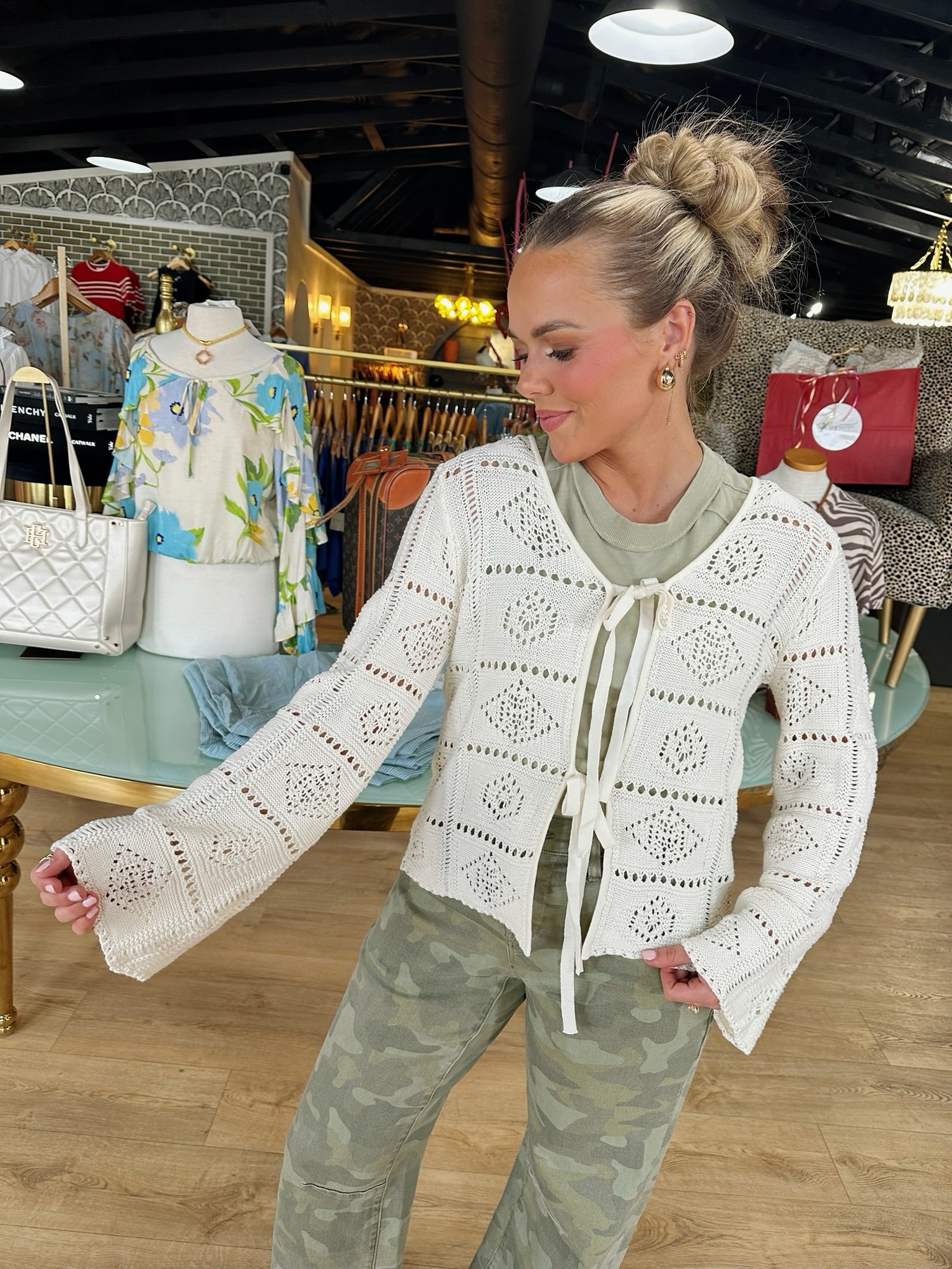 another love daisy top in vintage cream