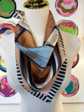 Multi Print Brown Bag Scarf