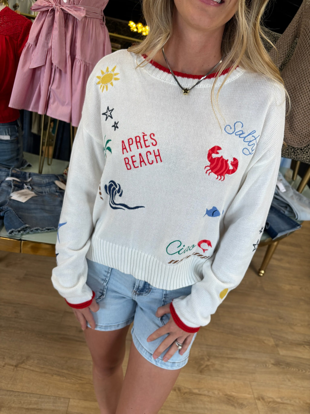 z supply seas the day sienna sweater in multi