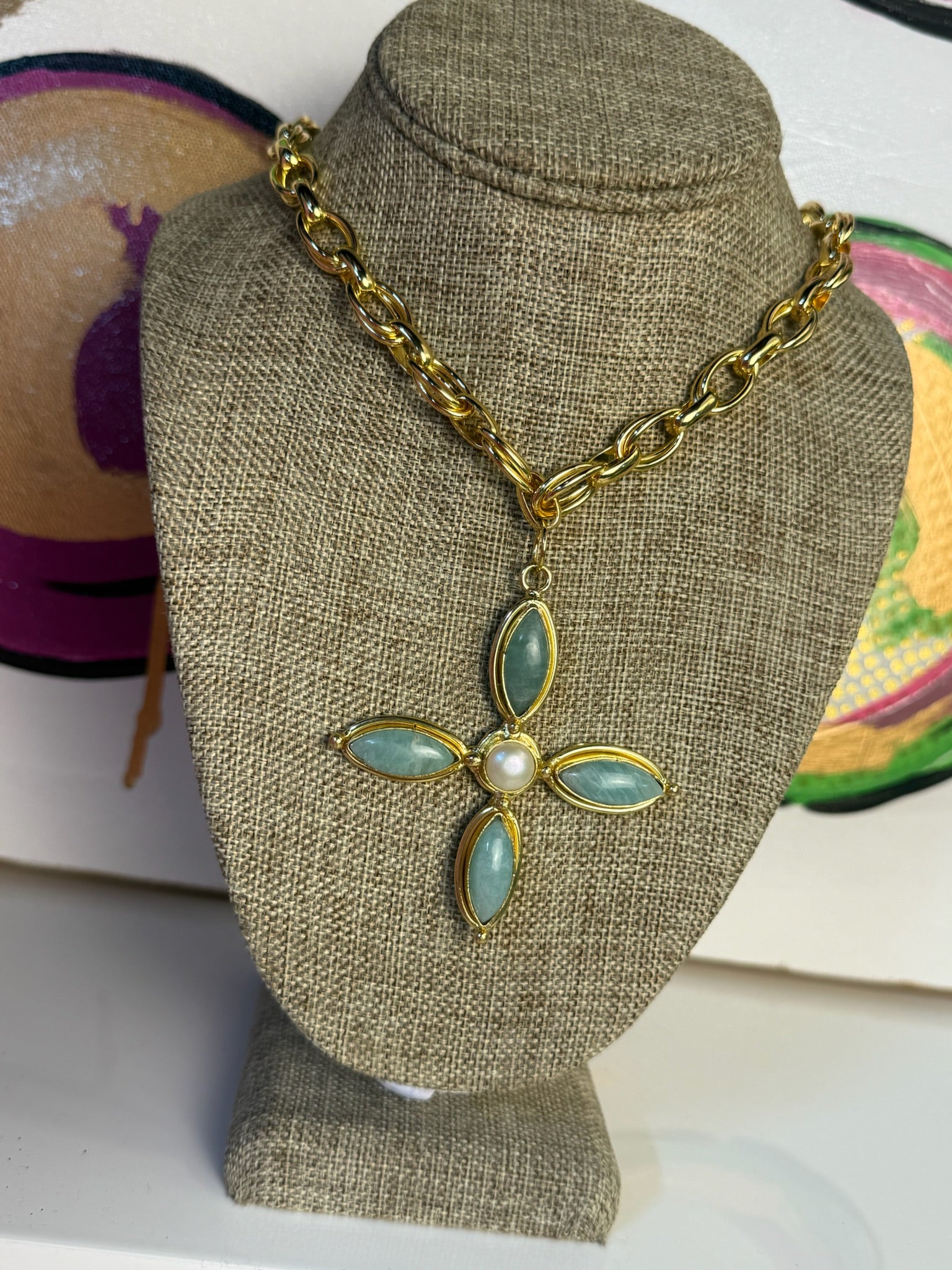 jennifer thames mint pearl cross