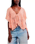 free people in your dreams lace top in coral kiss