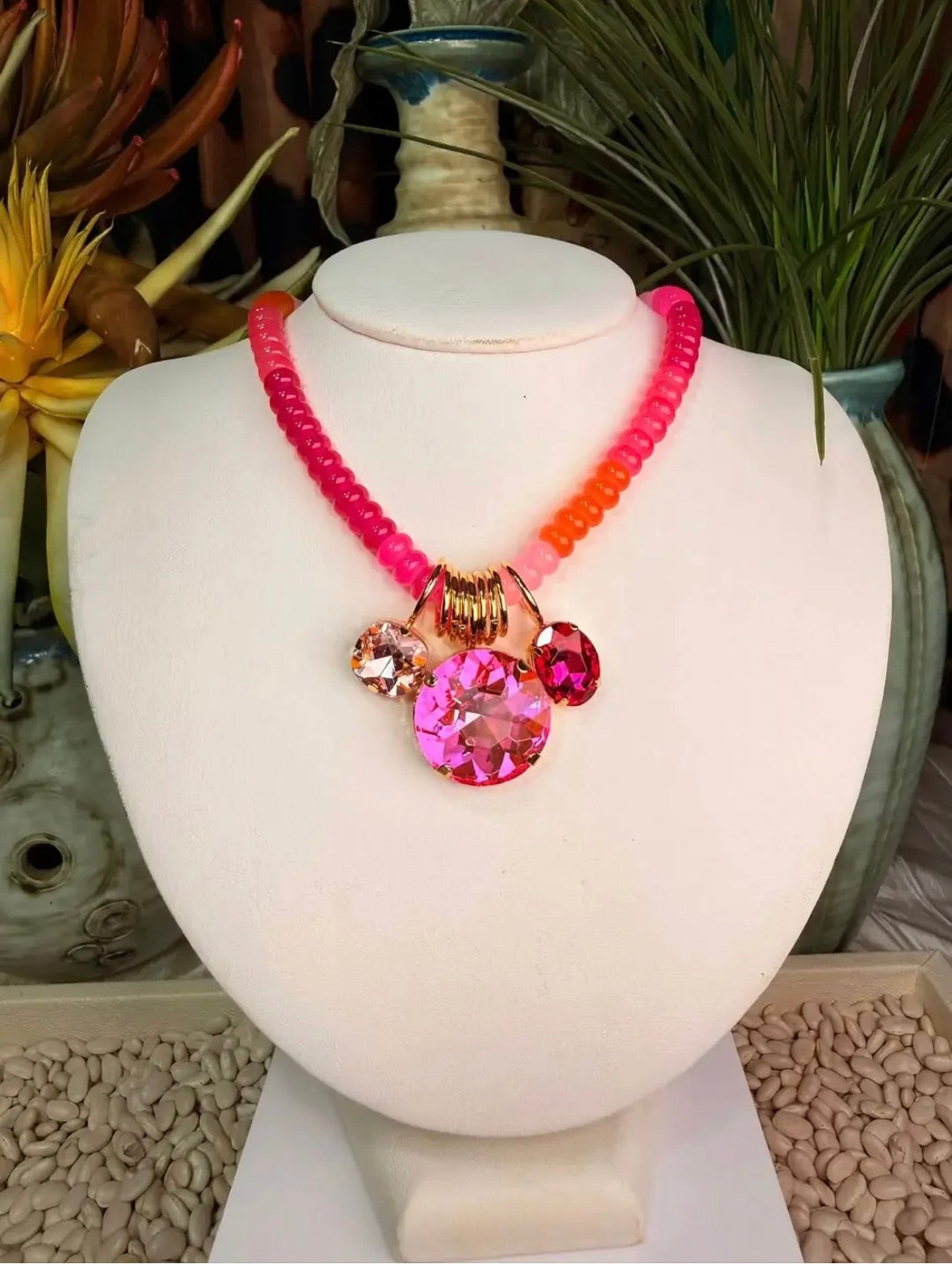 jennifer thames pink angel necklace