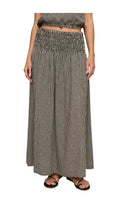 z supply brooke gingham skirt in black