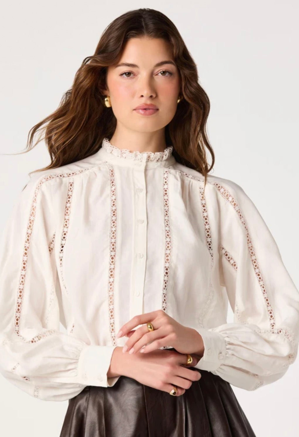 astr edith top in off white