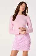 astr kenzie sequin skirt  in pink