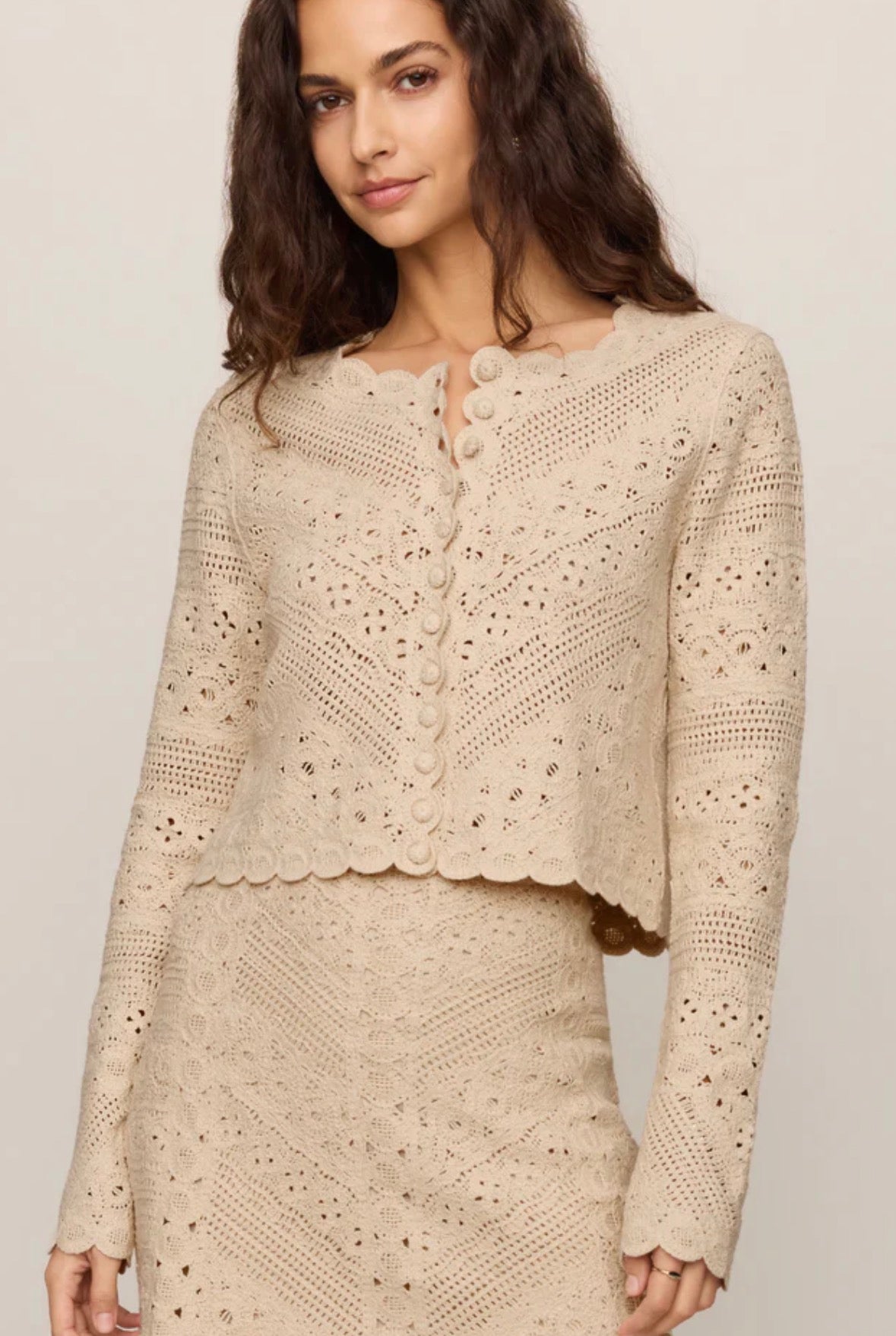 z supply cressa cardigan in natural