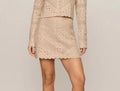z supply cressa mini skirt in natural