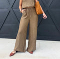 sadie and sage sepia sky pants in bronze olive