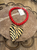 jennifer thames make a statement necklace in red zebra