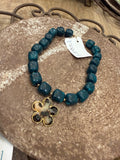 jennifer thames vinny necklace in teal