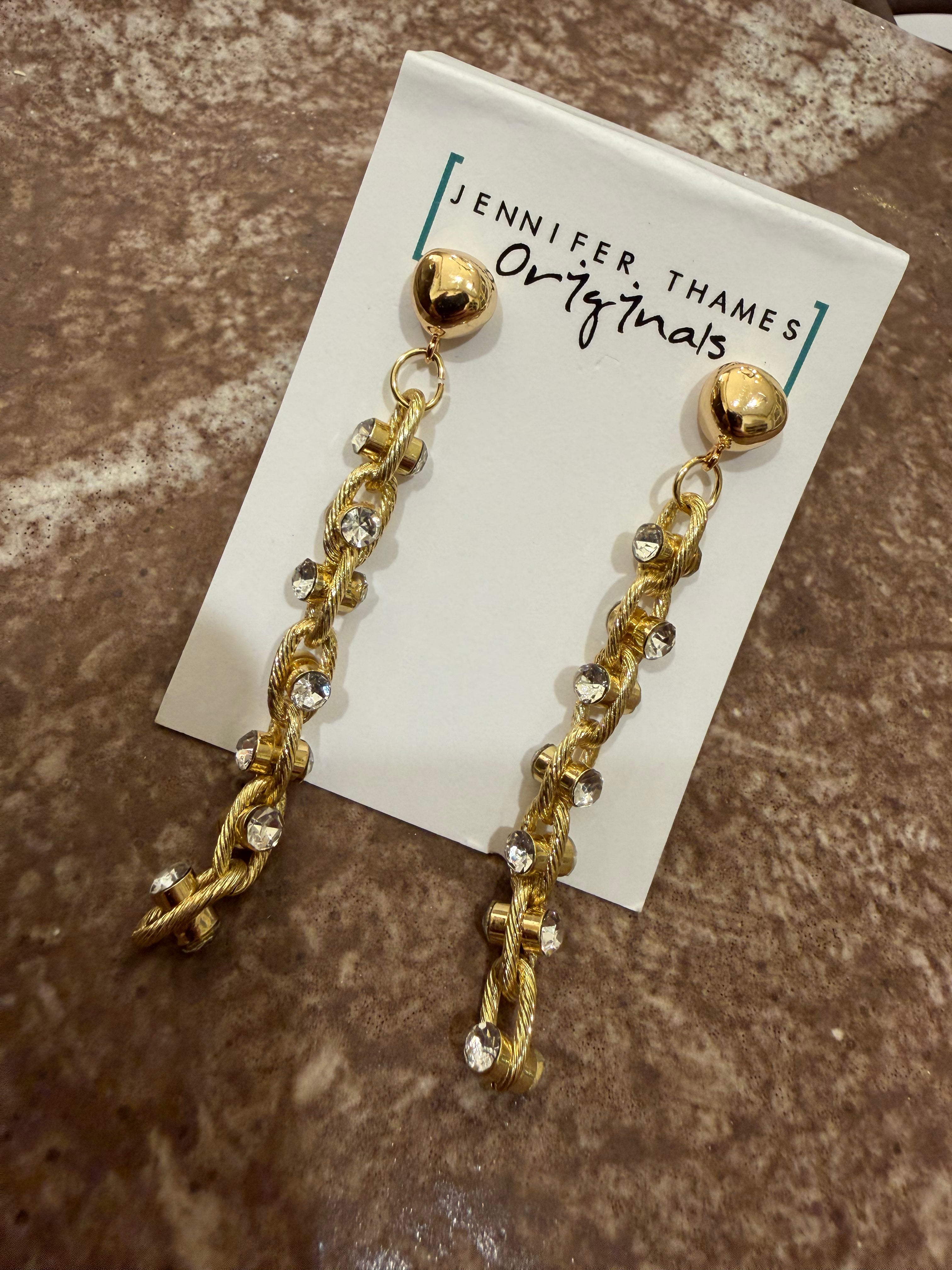 jennifer laura earring in gold