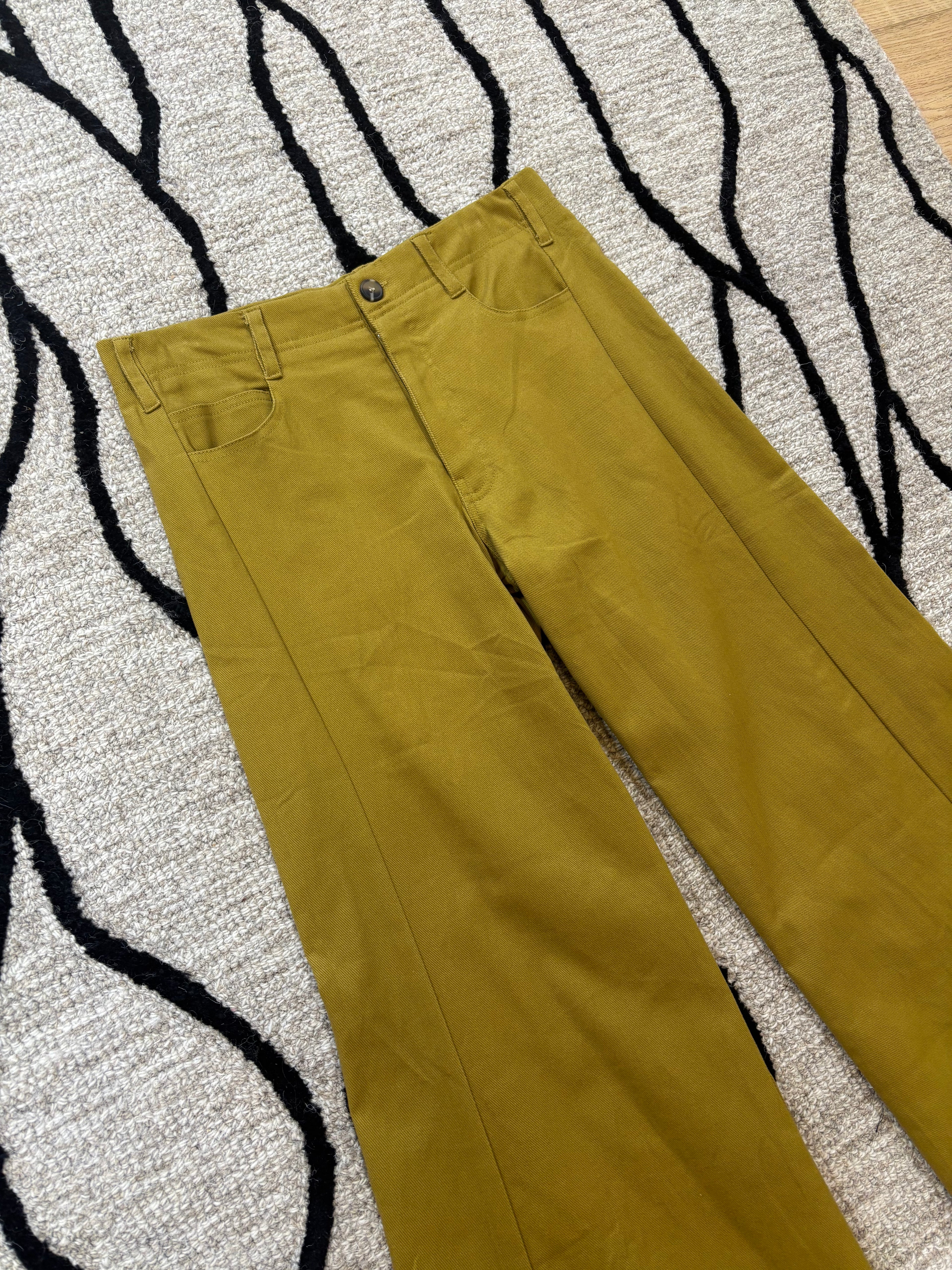 tammy mid-rise flare in mustard