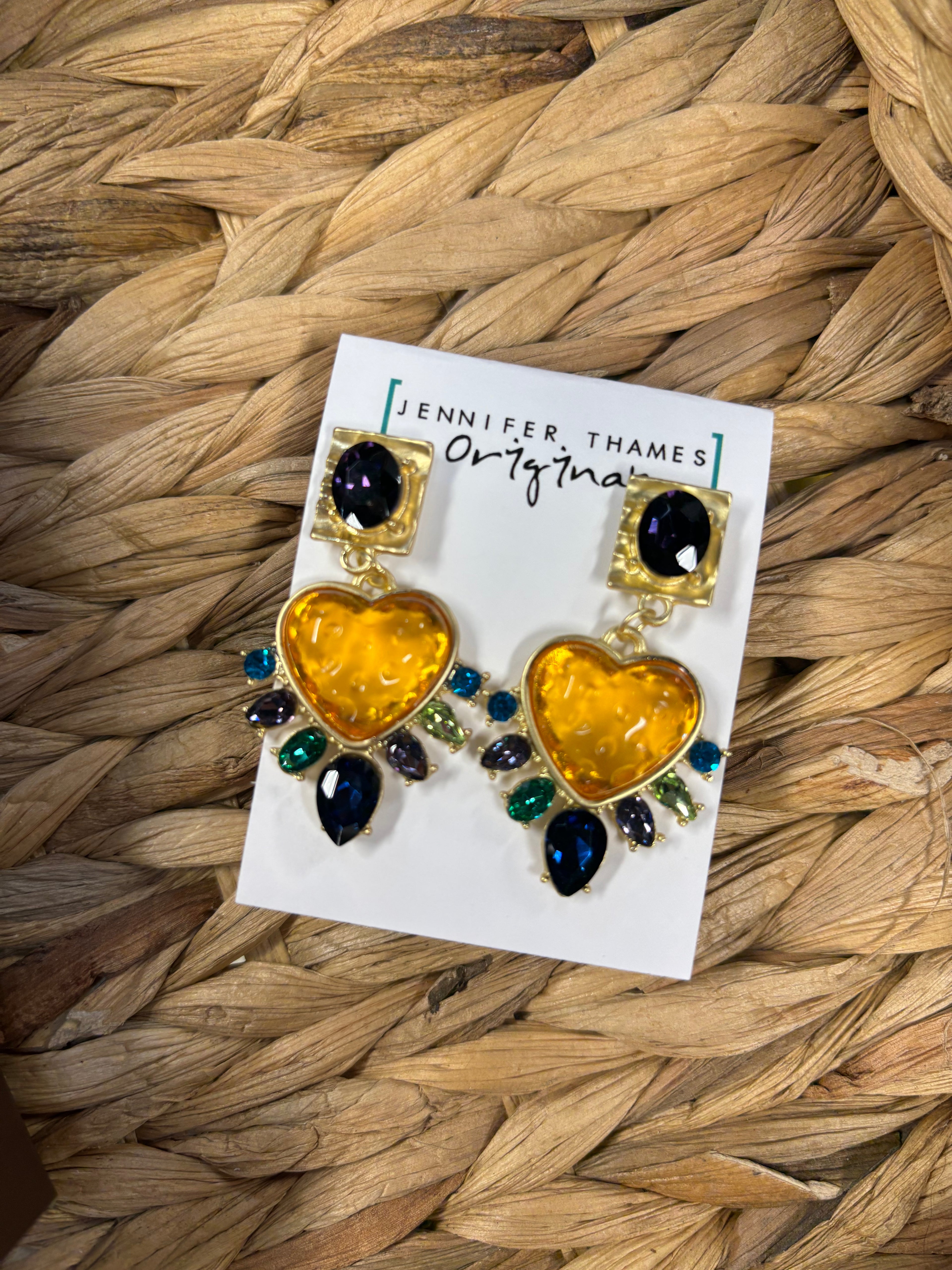 jennifer thames marty earring in orange