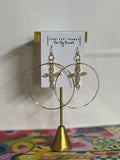 Jennifer Thames Cross Sparkles Earrings