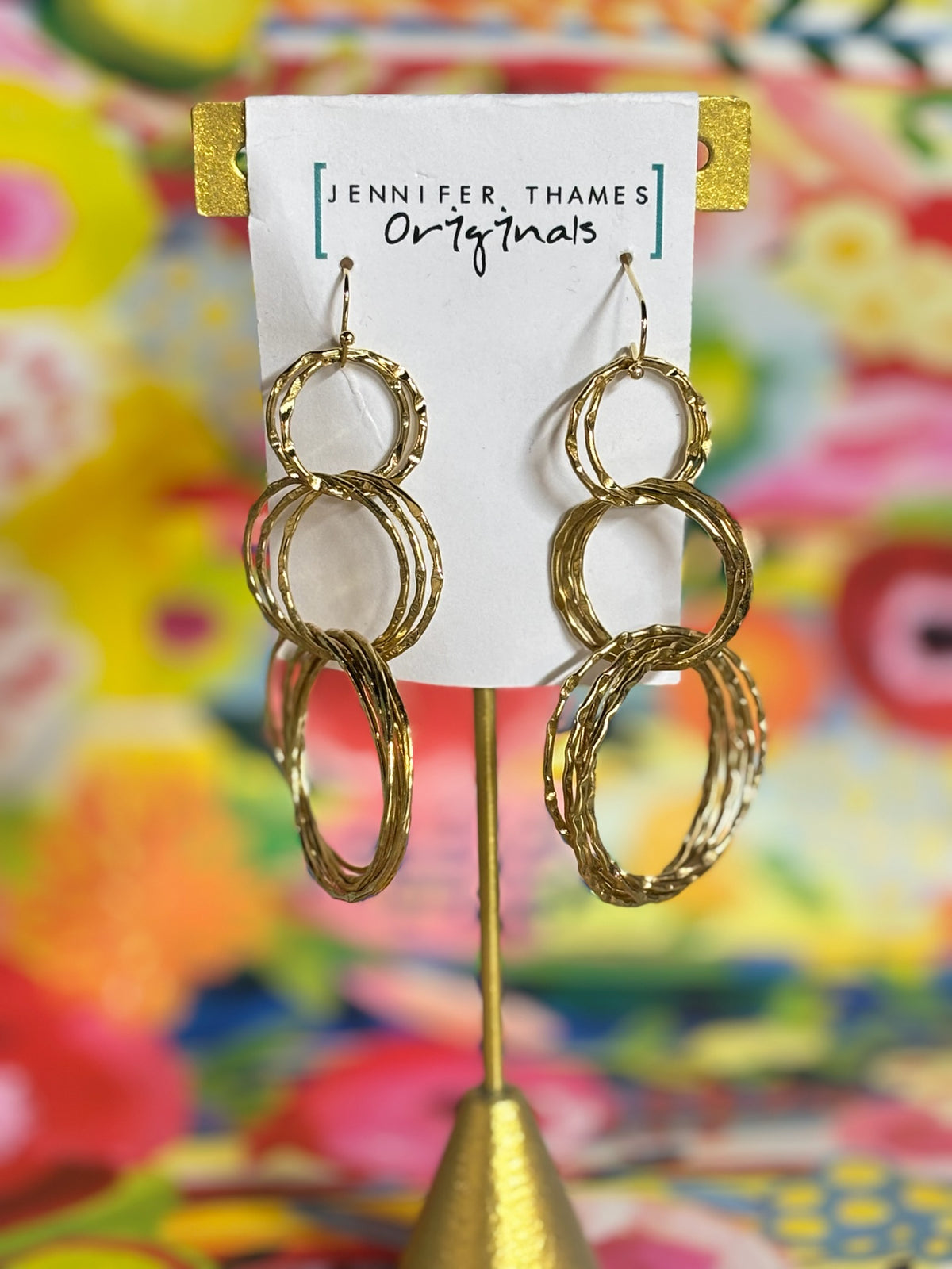 Jennifer Thames Triple Stack Earrings