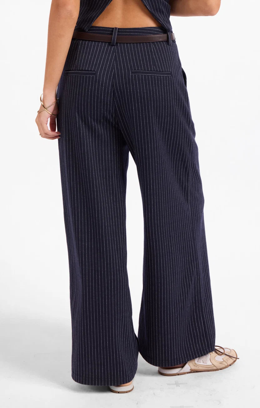 sage the label legacy pant in navy combo