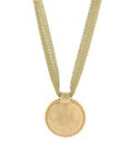 Round Pendant Mesh Necklace